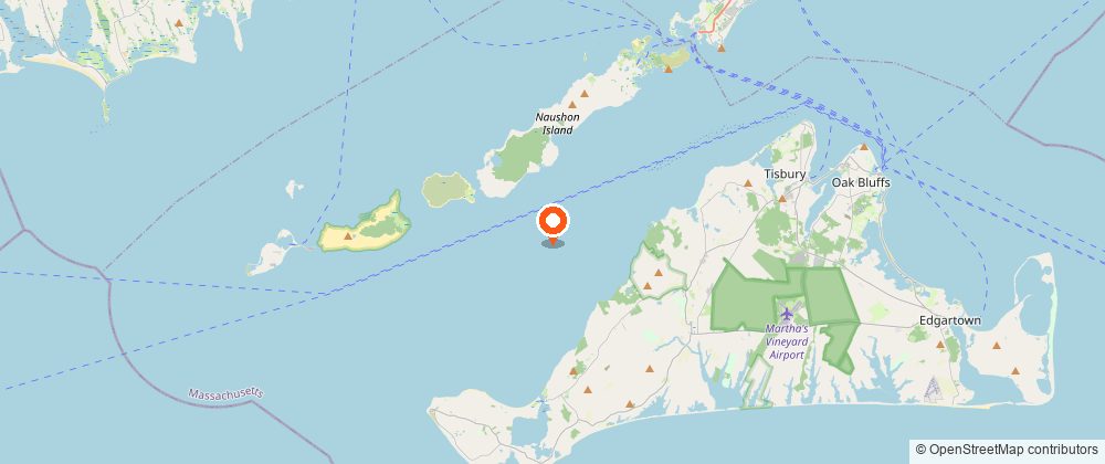 Map showing the location of the Elizabeth Islands