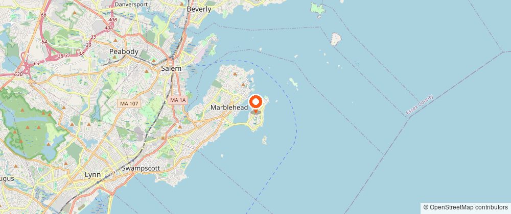 Map showing the location of Marblehead