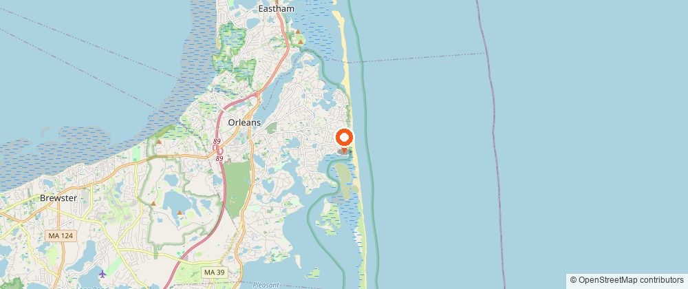 Map showing the location of Nauset Beach