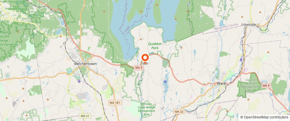 Map showing the location of the Swift River